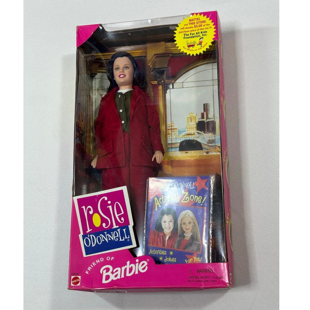 Vintage 1999 Mattel Rosie ODonnell Barbie Doll Friend Of Barbie